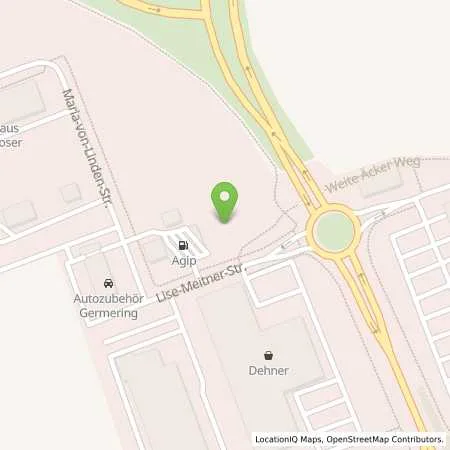 Standortübersicht der Tankstelle ENI in 82110 Germering