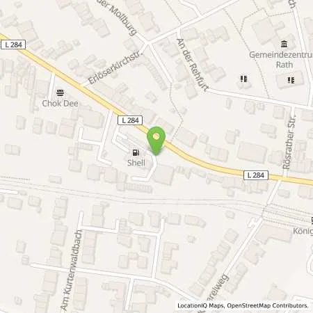 Standortübersicht der Tankstelle Shell Koeln Roesrather Str. 724 in 51107 Koeln