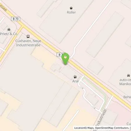 Standortübersicht der Tankstelle Aral Tankstelle in 27472 Cuxhaven