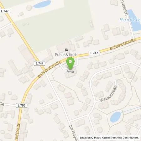 Standortübersicht der Tankstelle Fricke in 59514 Welver