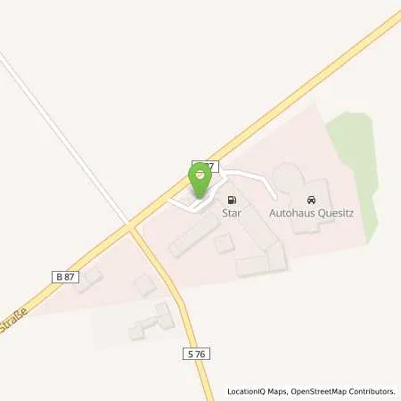 Standortübersicht der Tankstelle bft-Tankstelle FTB, Quesitz in 04420 Quesitz