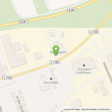 Standortübersicht der Tankstelle Shell Poessneck Neustaedter Str. 183 in 07381 Poessneck