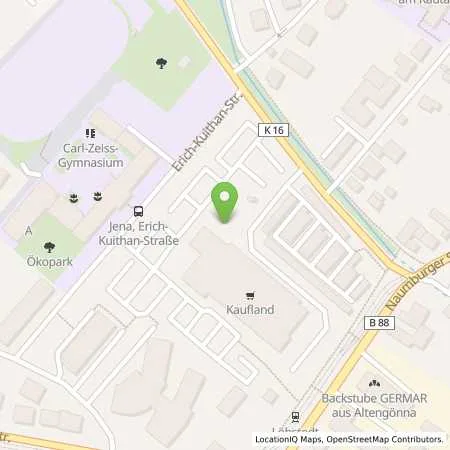 Standortübersicht der Tankstelle Supermarkt JENA in 07743 JENA