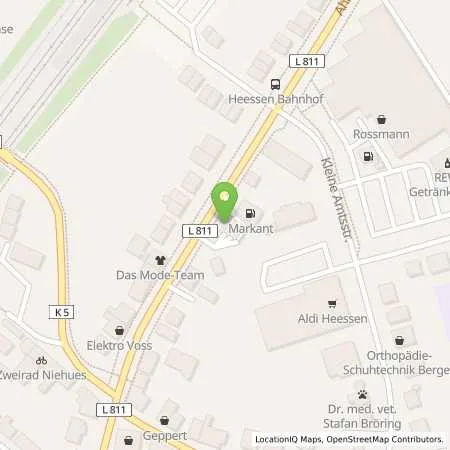 Standortübersicht der Tankstelle Marina Zimmermann in 59073 Hamm