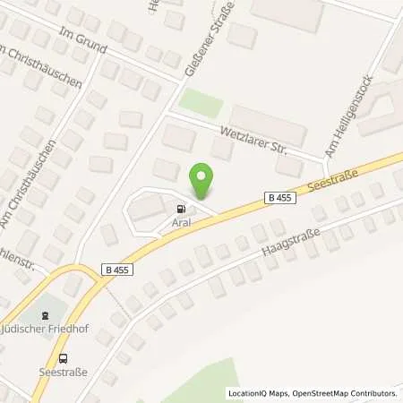 Standortübersicht der Tankstelle Aral Tankstelle in 61200 Wölfersheim