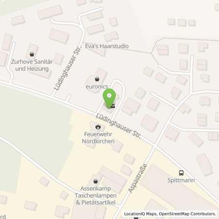 Standortübersicht der Benzin-Super-Diesel Tankstelle: Aral Tankstelle in 59394, Nordkirchen