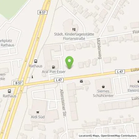 Standortübersicht der Tankstelle Aral Tankstelle in 52477 Alsdorf
