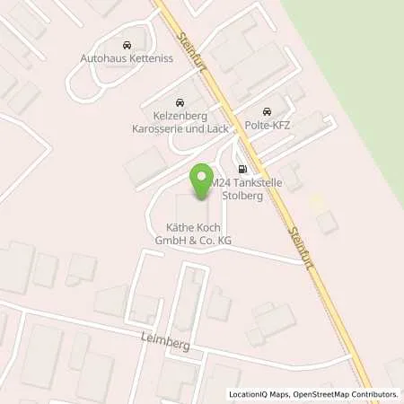 Standortübersicht der Tankstelle Fred Pfennings GmbH & Co.KG in 52223 Stolberg