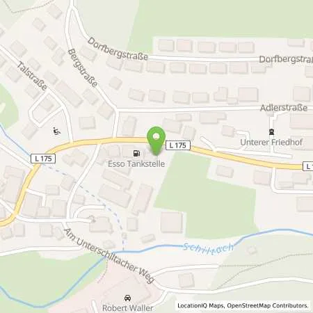 Standortübersicht der Tankstelle Esso Tankstelle in 78144 TENNENBRONN