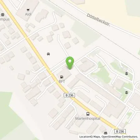 Standortübersicht der Tankstelle bft-Station Köse in 44534 Lünen