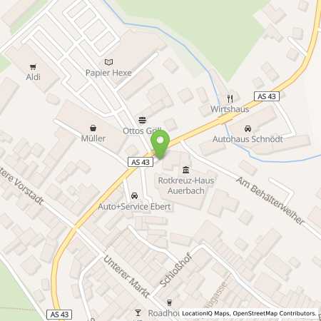 Standortübersicht der Benzin-Super-Diesel Tankstelle: AVIA Tankstelle in 91275, Auerbach
