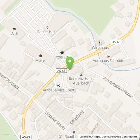Standortübersicht der Tankstelle AVIA Tankstelle in 91275 Auerbach