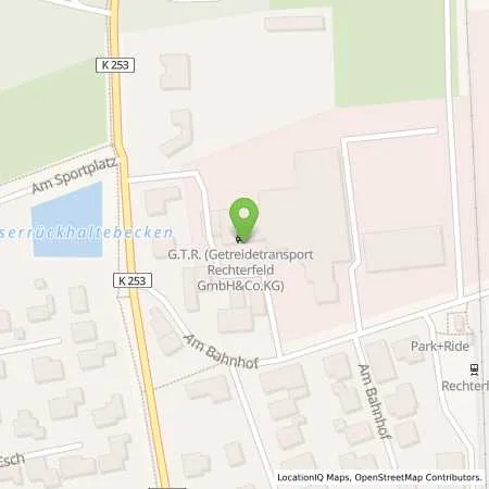 Standortübersicht der Tankstelle Getreide Transport in 49429 Rechterfeld