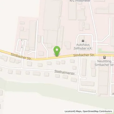 Standortübersicht der Tankstelle Aral Tankstelle in 84524 NEUÖTTING