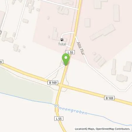 Standortübersicht der Tankstelle TotalEnergies Schwarzheide in 01987 Schwarzheide