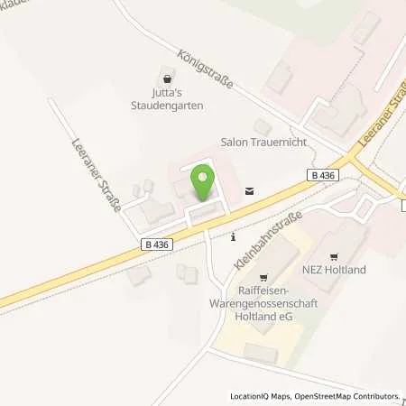 Standortübersicht der Tankstelle Holtland in 26835 Holtland