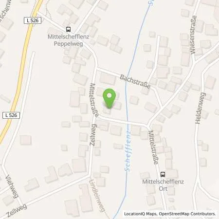 Standortübersicht der Tankstelle AVIA Schefflenz in 74850 Schefflenz