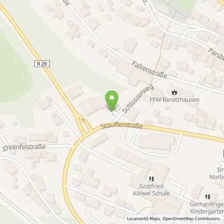 Standortübersicht der Tankstelle AVIA Tankstelle in 93176 Beratzhausen