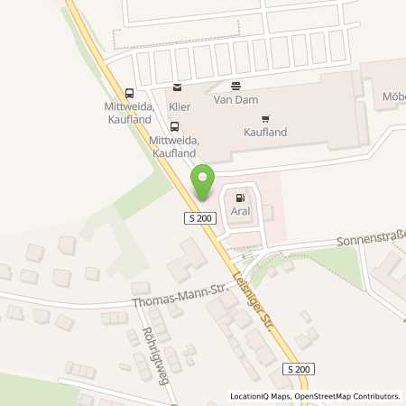 Standortübersicht der Benzin-Super-Diesel Tankstelle: Supermarkt Mittweida in 09648, Mittweida