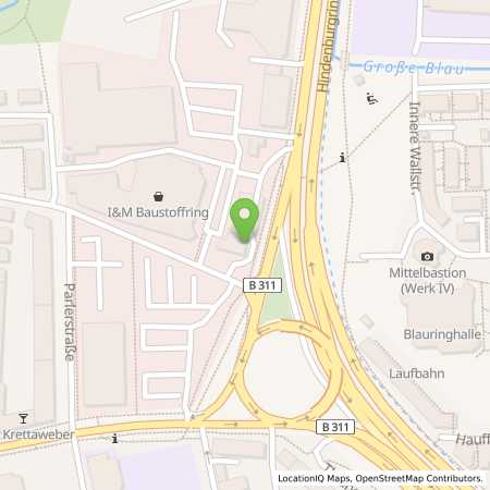 Standortübersicht der Benzin-Super-Diesel Tankstelle: Esso Tankstelle in 89077, ULM