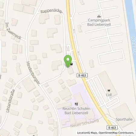 Standortübersicht der Tankstelle MTB Tankstelle in 75378 Bad Liebenzell