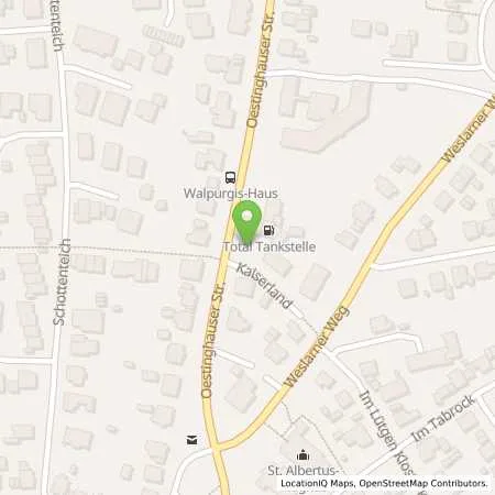 Standortübersicht der Tankstelle TotalEnergies Soest in 59494 Soest