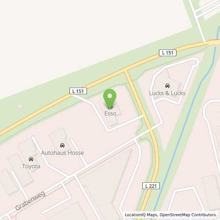 Standortübersicht der Benzin-Super-Diesel Tankstelle: Esso Tankstelle in 06526, SANGERHAUSEN