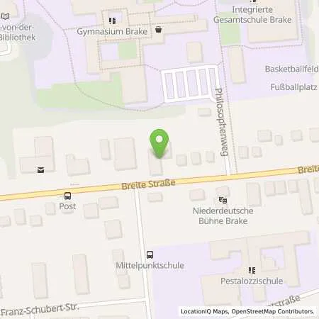 Standortübersicht der Tankstelle BFT Brake Beite Str. in 26919 Brake