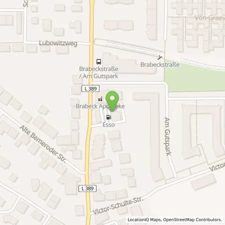 Standortübersicht der Tankstelle Esso Tankstelle in 30539 HANNOVER