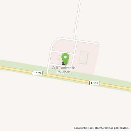 Standortübersicht der Tankstelle Gulf Polleben in 06295 Eisleben