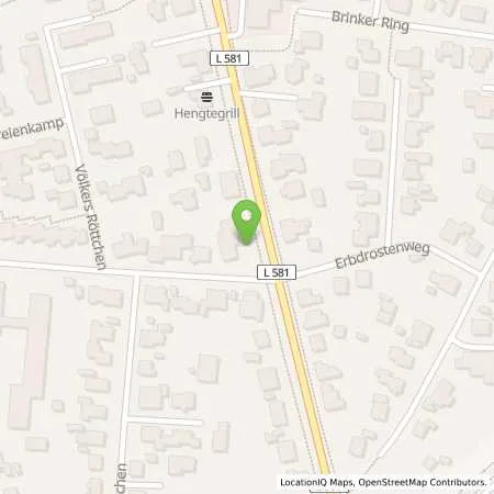 Standortübersicht der Tankstelle Sascha Trieburg in 48653 Coesfeld