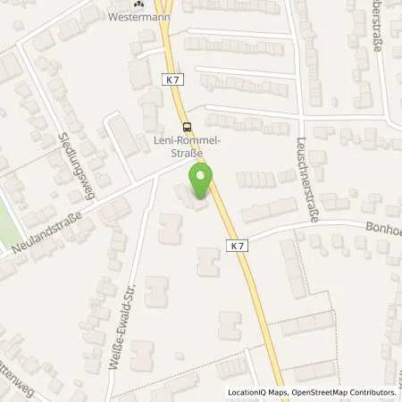 Standortübersicht der Tankstelle Fricke in 44287 Dortmund