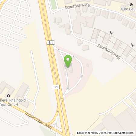 Standortübersicht der Benzin-Super-Diesel Tankstelle: Esso Tankstelle in 40470, DUESSELDORF