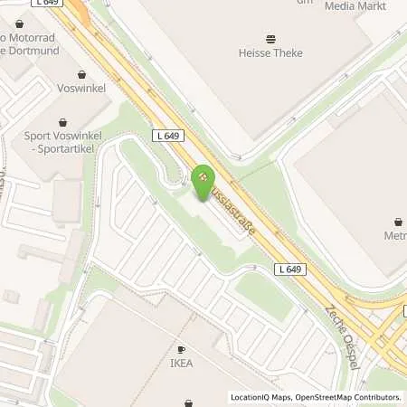 Standortübersicht der Tankstelle SB Dortmund Borussiastraße 118 in 44149 Dortmund