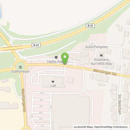 Standortübersicht der Tankstelle Aral Tankstelle in 55566 Bad Sobernheim