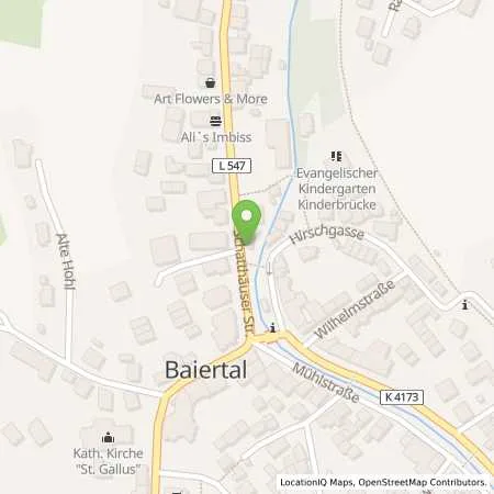 Standortübersicht der Tankstelle TotalEnergies Wiesloch in 69168 Wiesloch