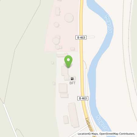 Standortübersicht der Benzin-Super-Diesel Tankstelle: Hirsau in 75365, Calw-Hirsau