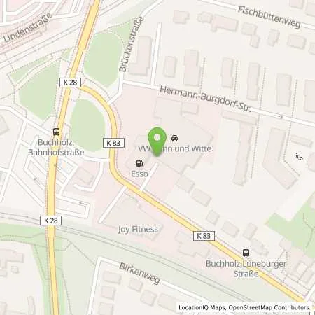 Standortübersicht der Tankstelle Esso Tankstelle in 21244 BUCHHOLZ
