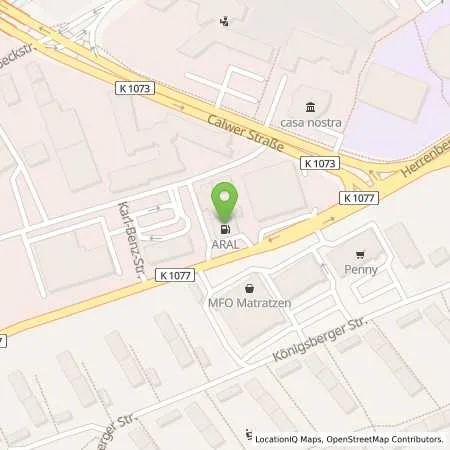 Standortübersicht der Tankstelle Aral Tankstelle in 71034 Böblingen