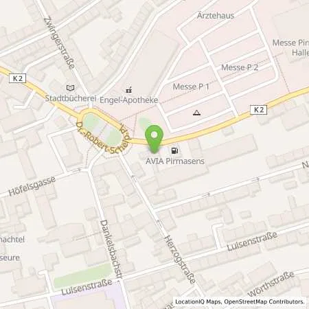 Standortübersicht der Tankstelle Marc Riedler e.K. in 66953 Pirmasens