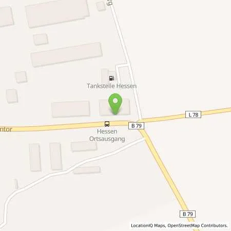 Standortübersicht der Tankstelle Tankstelle Hessen GmbH in 38835 Hessen
