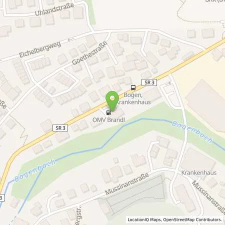 Standortübersicht der Tankstelle Bogen Bayerwaldstr. 12 in 94327 Bogen