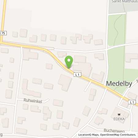Standortübersicht der Benzin-Super-Diesel Tankstelle: team Tankautomat Medelby in 24994, Medelby