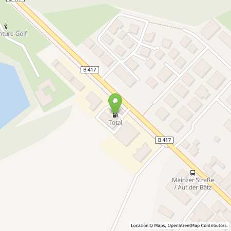 Standortübersicht der Benzin-Super-Diesel Tankstelle: TotalEnergies Limburg-Linter in 65550, Limburg-Linter
