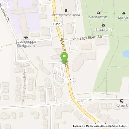 Standortübersicht der Tankstelle bft Unna in 59425 Unna