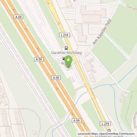 Standortübersicht der Benzin-Super-Diesel Tankstelle: Aral Tankstelle in 40595, Düsseldorf
