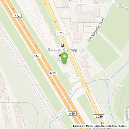 Standortübersicht der Tankstelle Aral Tankstelle in 40595 Düsseldorf