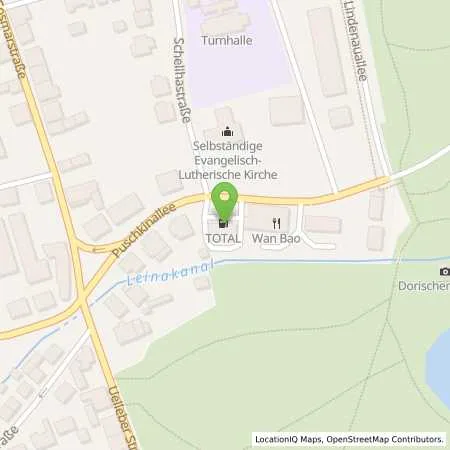 Standortübersicht der Tankstelle TotalEnergies Gotha in 99867 Gotha