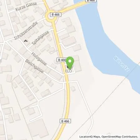 Standortübersicht der Tankstelle ELO Oettingen in 86732 Oettingen