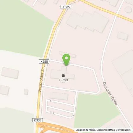 Standortübersicht der Tankstelle L-PORT in 49201 Dissen